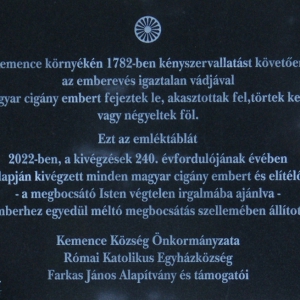 A vérvád áldozatainak emléktáblája